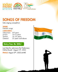 Songs of Freedom, solo singing competition